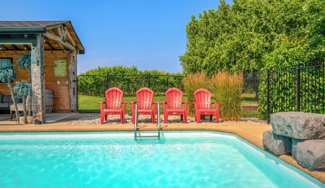 Charming 3-Bedroom Orchard Retreat with Private Pool & Sauna | Sleeps 7