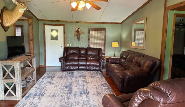 Charming 3-bedroom cabin with WiFi and AC in peaceful Twin City, GA