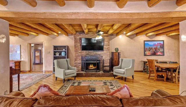 Charming 4-bedroom house on lush compound in the foothills of Santa Fe