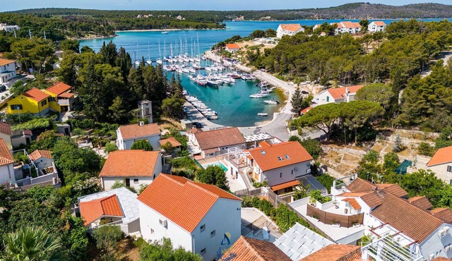 Charming 4-BR Villa with Heated Pool and Sea Views, Close to Beach