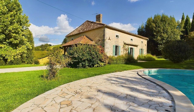 Charming and authentic 19th century farmhouse with pool, privacy, and views