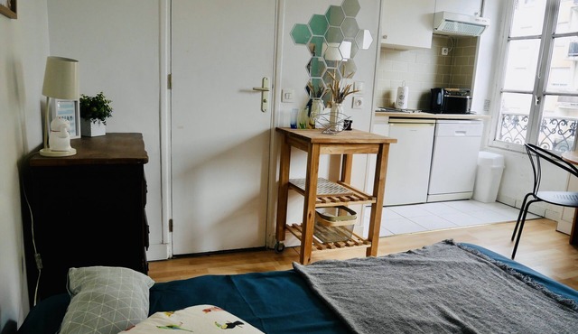 Charming and bright studio, métro on the corner