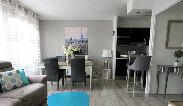 Charming apartment facing Val d'Europe, Outlet/Disneyland 10mn
