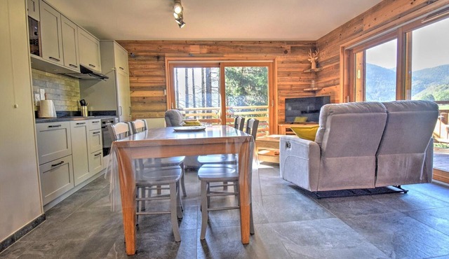 Charming apartment in Morzine, 3 rooms, garage and wifi