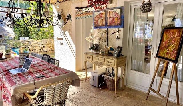 Charming artist's house.