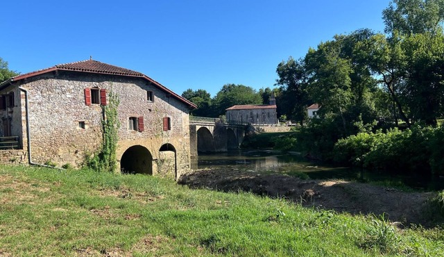 Charming atypical mill on the banks of the Bidouze river