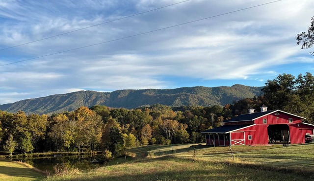 Charming barn loft in the Smoky Mountains.