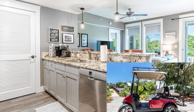 Charming Baytowne Wharf 1BR + Bunk Room — Steps to Village,