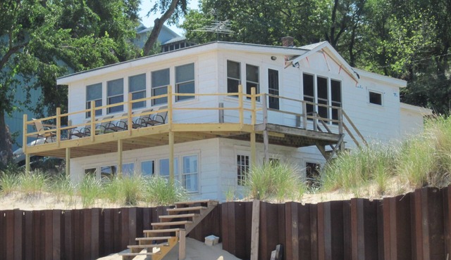 Charming Beach Front Cottages at Duneland Rentals.