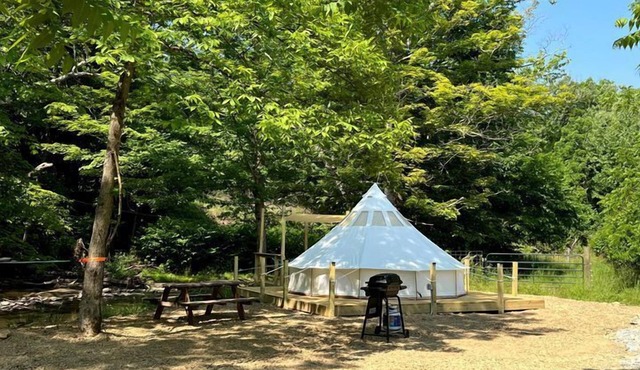 Charming Bell Tent Stay at Working Farm in Smithfield, Pennsylvania for Glamping at its Best
