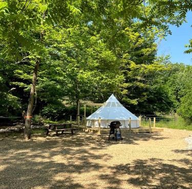 Charming Bell Tent Stay at Working Farm in Smithfield, Pennsylvania for Glamping at its Best