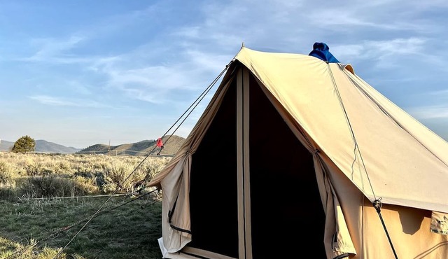 Charming Bell Tent for Glamping Escapes to Montana