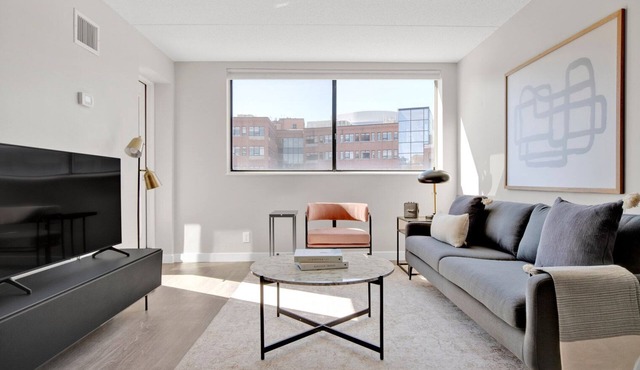 Charming Brookline 1BR w/Gym, next to Brookline Village T, by Blueground