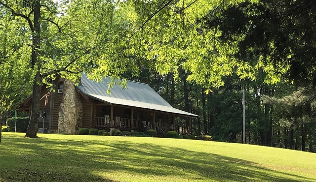 Charming Cabin on 50 Wooded Acres with Pond & Pool. Great for families & friends