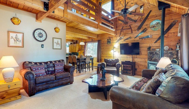 Charming cabin with WiFi & fireplace - easy access to lake & attractions
