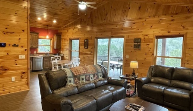 Charming cabin with an Amazing view! - pet and motorcycle friendly! 2 Bedroom Cabin by RedAwning