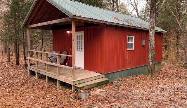 Charming cabin with AC and WiFi in the middle ofthe Shawnee National Forest.