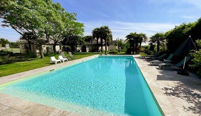 Charming cottage with heated pool, AC and WiFi in Loire