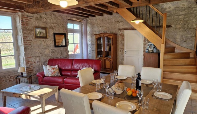 Charming Cottage in Charroux with Pool, Terrace and Included Comforts