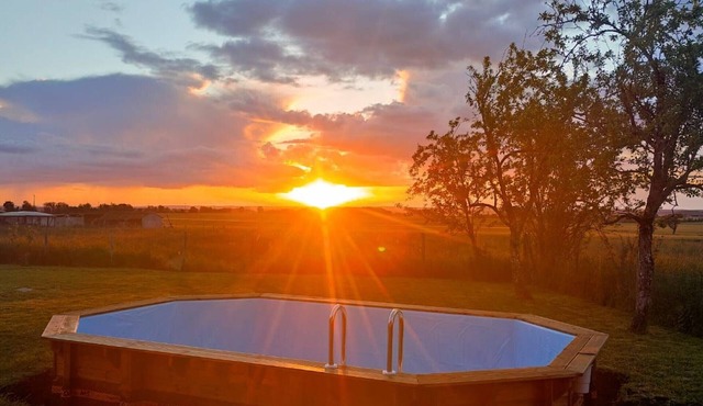 Charming Cottage with Heated Pool in Tranquil Berrichon Countryside