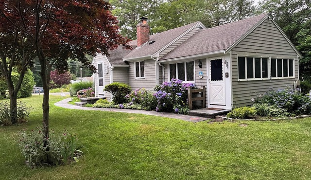 Charming Cottage, breezy, bright and peaceful. Walking distance to beach and bar