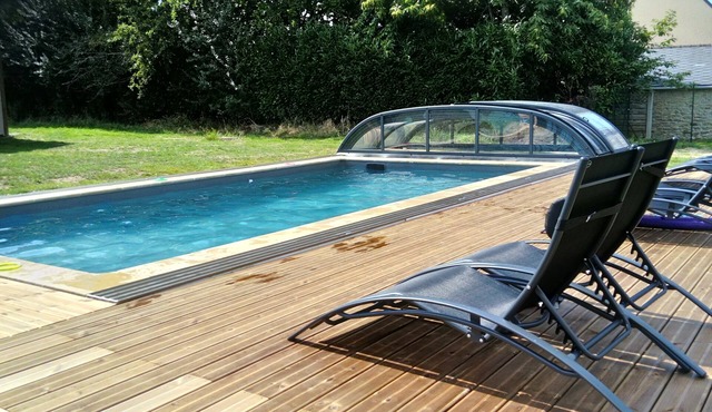 Charming * cottage "La Grange" in southern Brittany with heated pool access