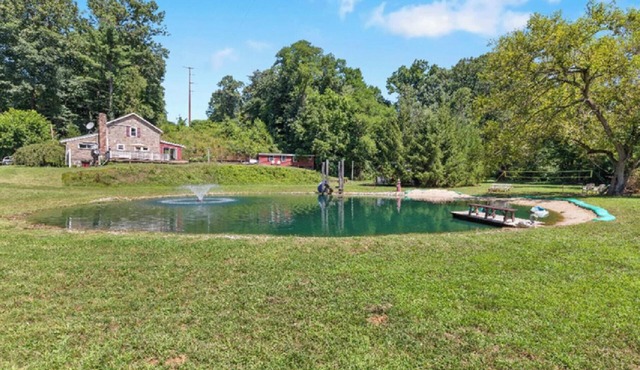 Charming cottage overlooking pond and meadows