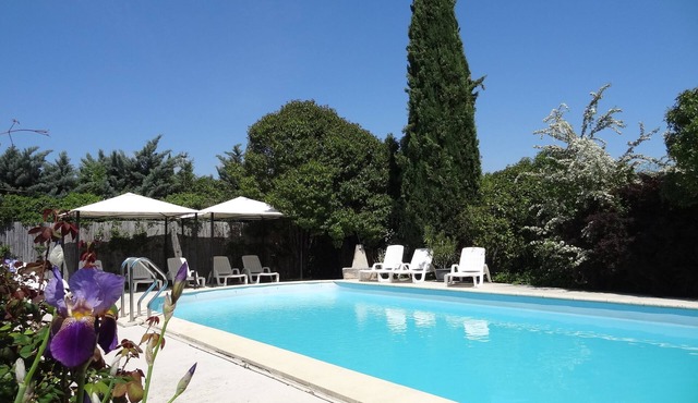 Charming cottage with pool, fountains, mill, park and plane trees