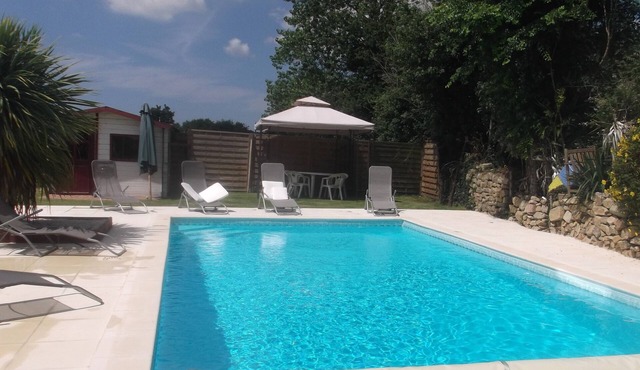 Charming family villa with heated indoor pool.