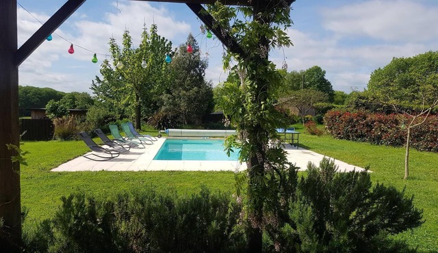 Charming farmhouse w/private heated in-ground pool in the regional Parc Naturel