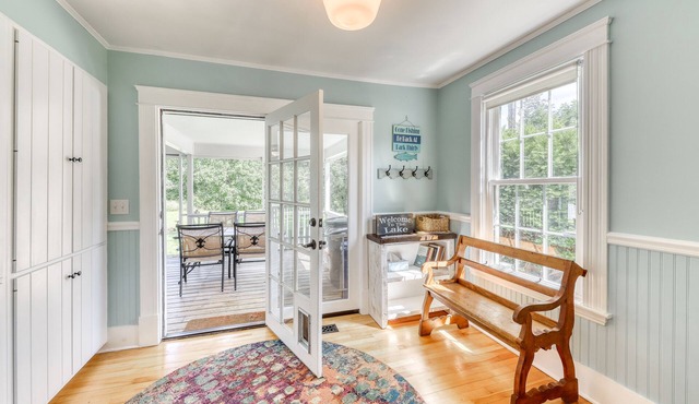 Charming Farmhouse with Porch, Covered Deck, and Large Lawn - Dogs Welcome