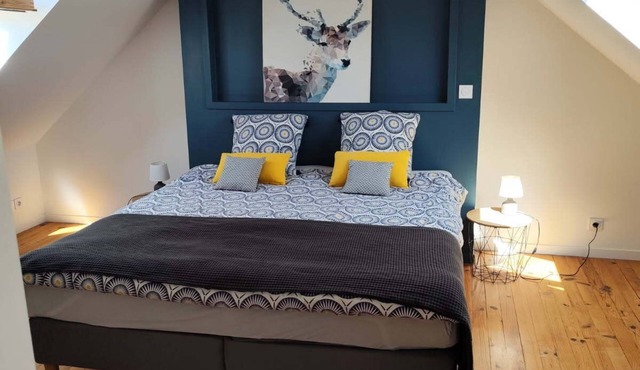 Charming, quiet house 400 m from the beach