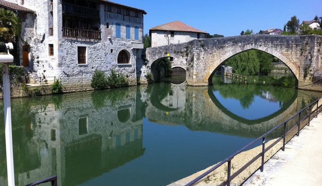 Charming French Village House Overlooking Historic Square in Delicious Gascony