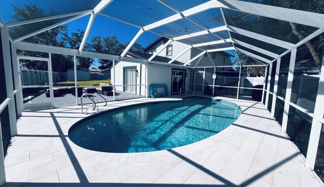 Charming fully renovated 4-bedroom spacious house with pool in Tampa/Lutz area!