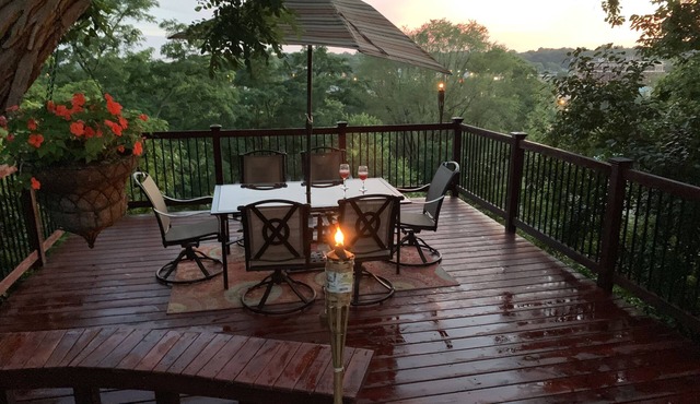 Charming Hilltop Home with City View