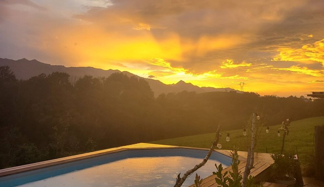 Charming house with panoramic view of the Pyrenees