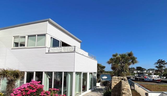 Charming house 8 pers with sea view & indoor pool -Brittany 20 m beach