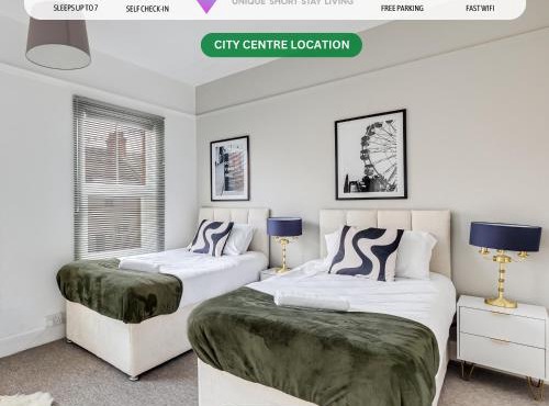 Charming House in Prime Location - Sleeps 7 - Free Parking, Fast WiFi, Smart TV with Netflix and Virgin TV by Yoko Property