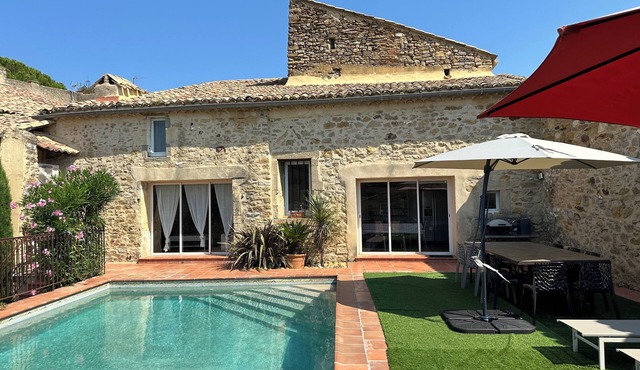 Charming house in quiet southern village near Uzès