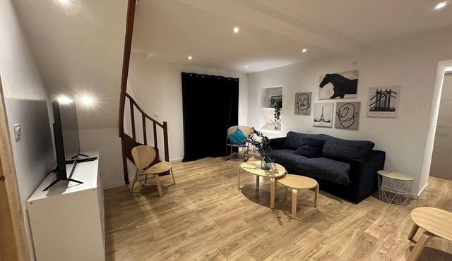 Charming house with garden near Lyon, airport and Eurexpo