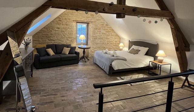 Charming house with jacuzzi, swimming pool and garden in the Burgundy vineyard