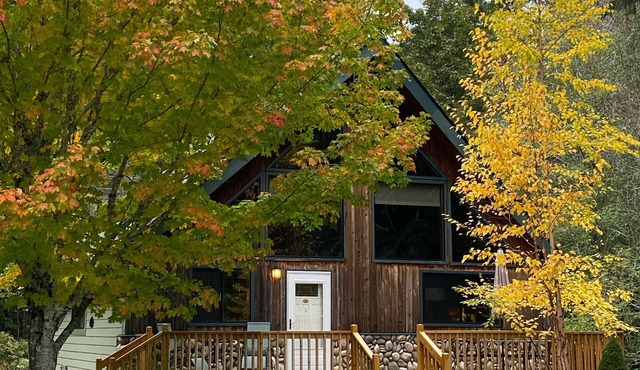 Charming Island Chalet, Big Kitchen, Relax, Quiet Forest Setting, Starry Nights