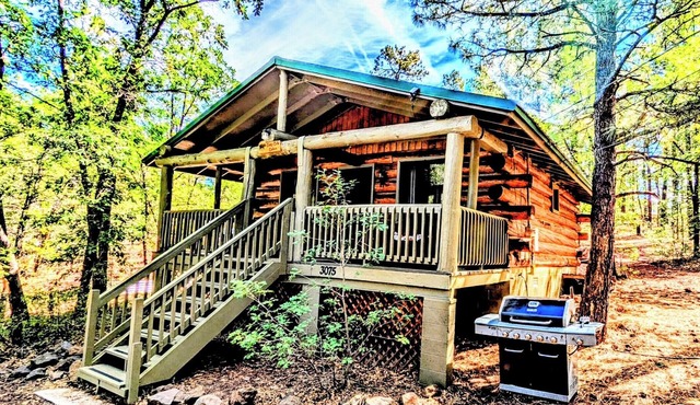 Charming Log Cabin in Tall Pines w/Large Deck