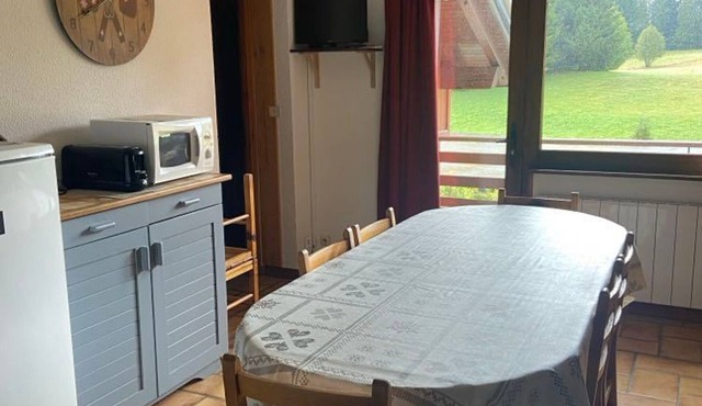 Charming mezzanine studio in village center, 8 pers, near slopes