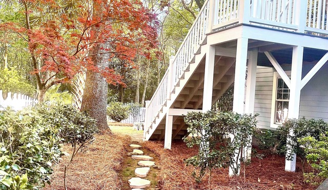 Charming modern studio retreat nestled among trees in beautiful Daniel Island.