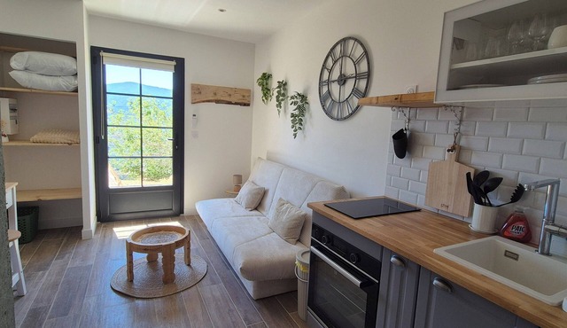 Charming mountain studio near GR20 and asco