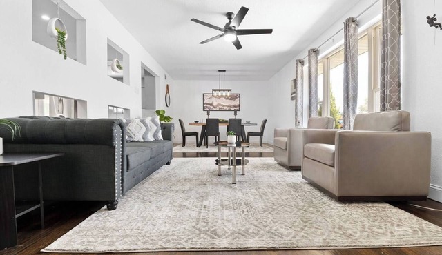 Charming newly renovated and newly furnished 3 bedroom, 3 full bath home within minutes of all of Dallas’ top sights.