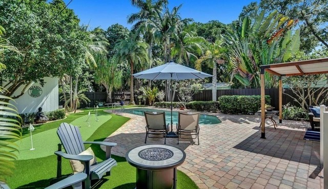 Charming & Newly Renovated 2-bedroom pool Cottage - near beaches & Las Olas FTL
