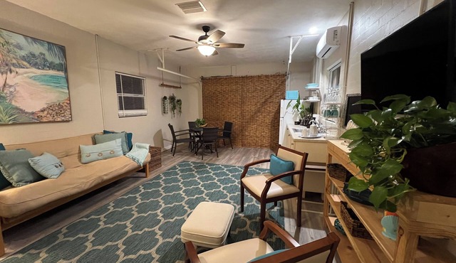 Charming Old Florida 1-bedroom apartment with WiFi, AC in lovely South Daytona