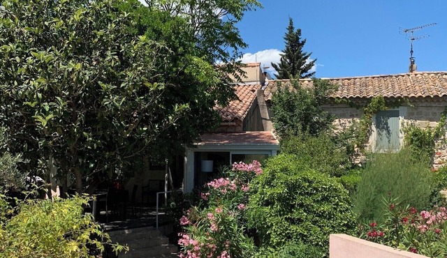 Charming old village house, very quiet, wooded garden, sleeps 4.